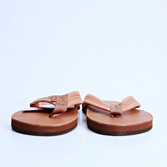 NWT Rainbow Women’s Luxury Leather Single Layer w/arch Support Flip Flops. - Picture 4 of 10